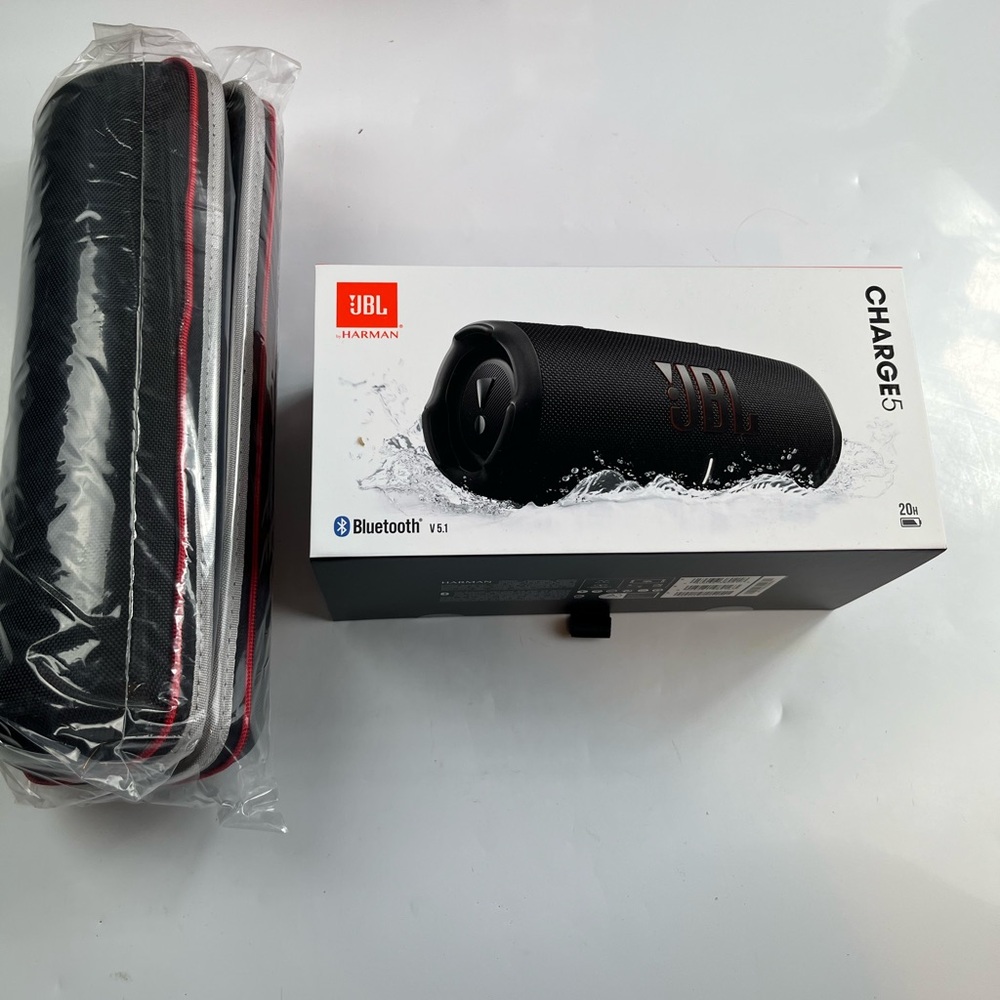 JBL Charge 5 Portable Bluetooth Speaker With Exclusives Hardshell Travel Case